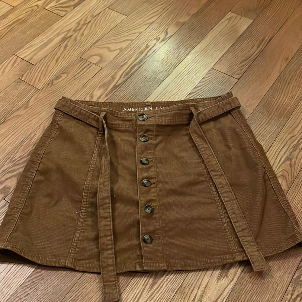 American Eagle Tan corduroy skirt